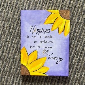 Sunflower Alpha Phi Happiness Art Canvas